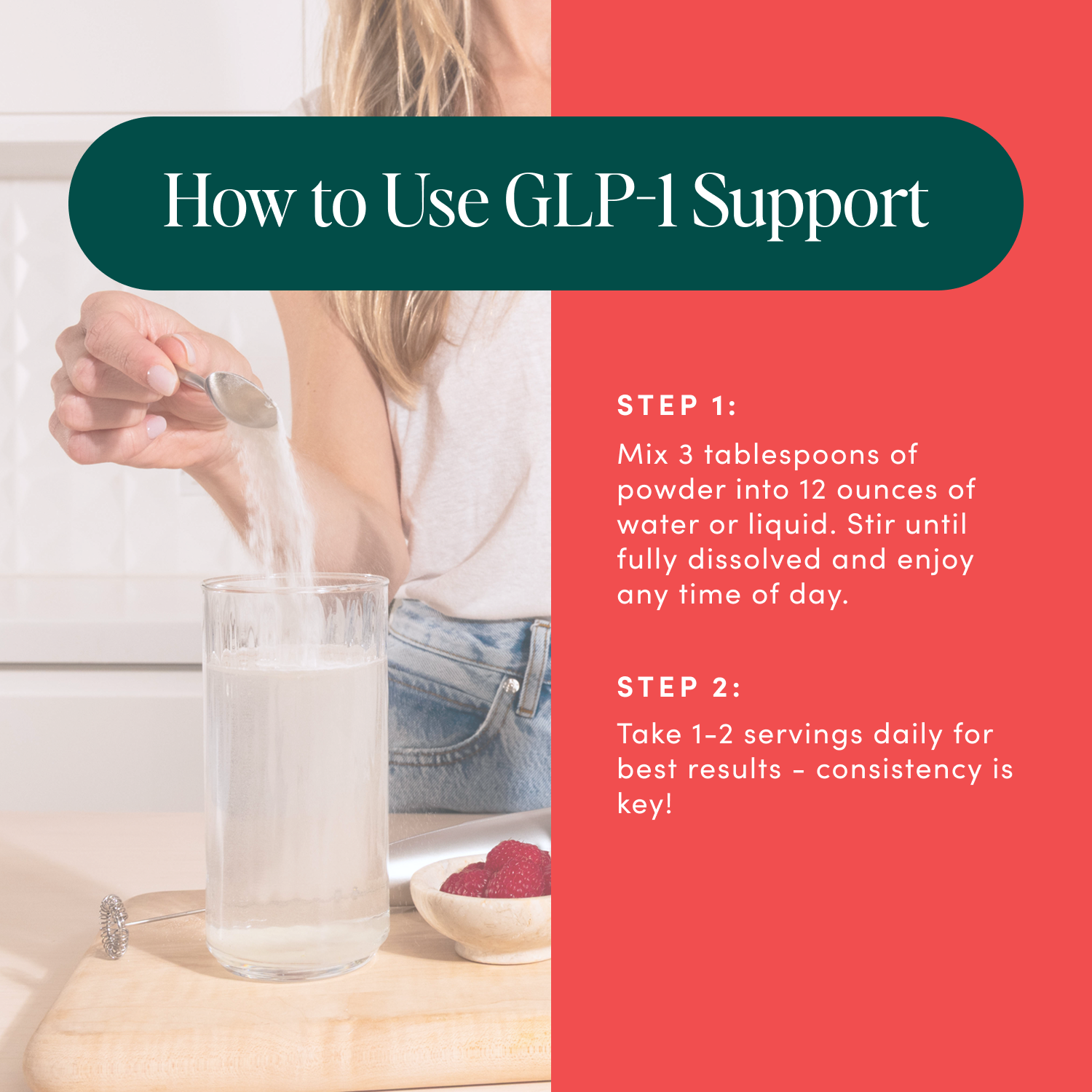 GLP-1 Support — 14g Protein + 7g Fiber + Electrolytes & B Vitamins